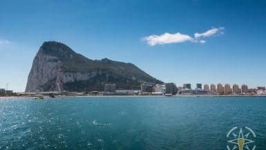 Widok Na Majestatyczne Gibraltar Z Charakterystyczną Skałą